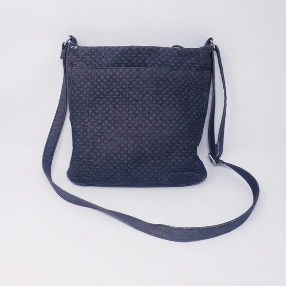 Vera Bradley Quilted Denim Navy Crossbody Bag - Picture 2 of 11